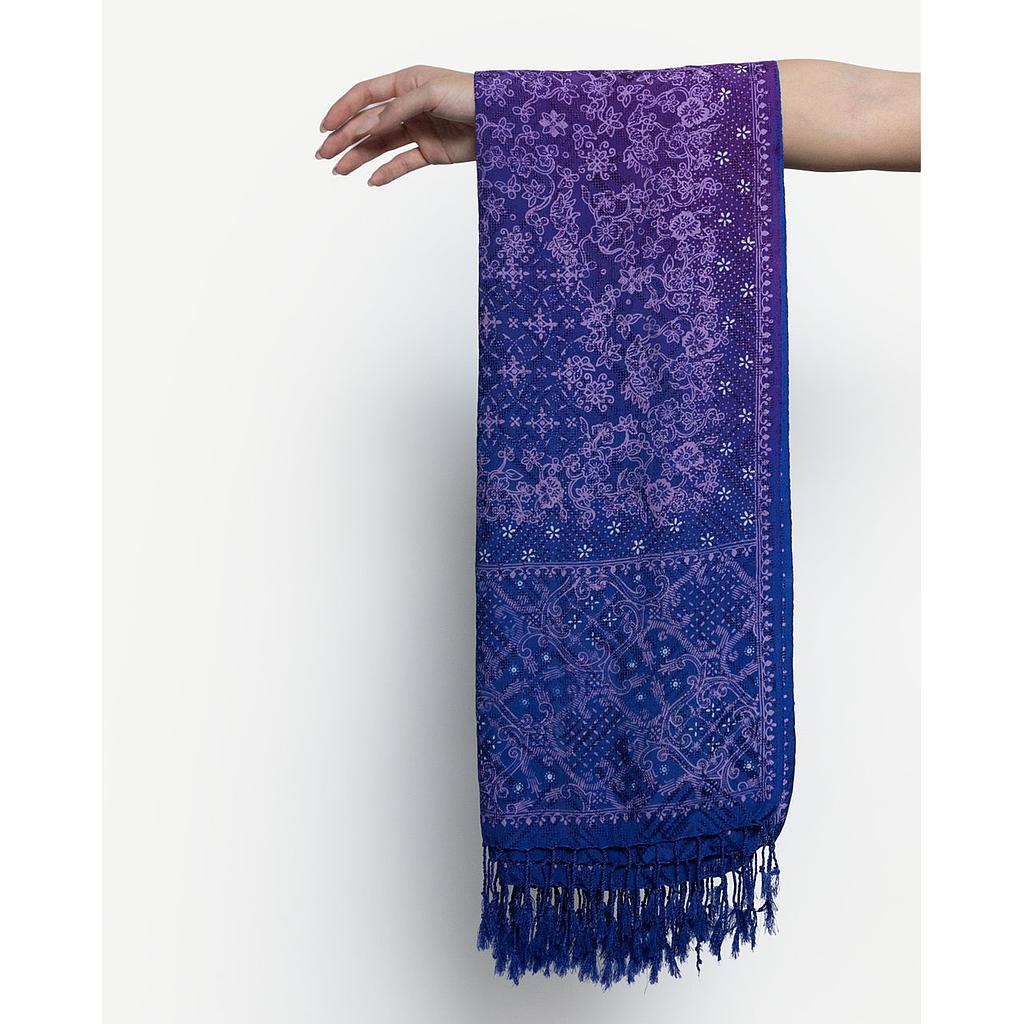 Shawl Batik Machine Loomed