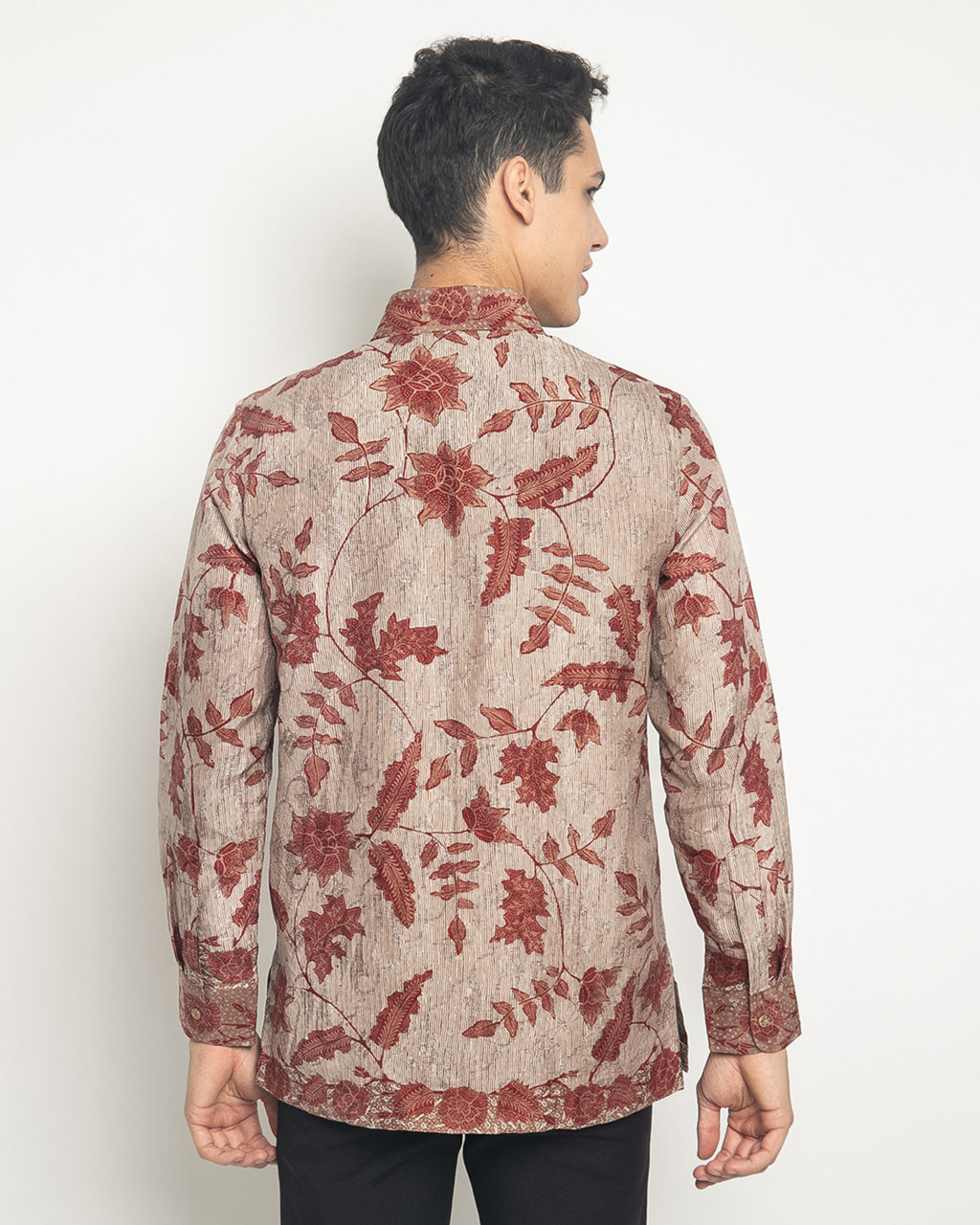 Kemeja ATBM Tulis Motif Jagat Daun Rambat Mix Colour