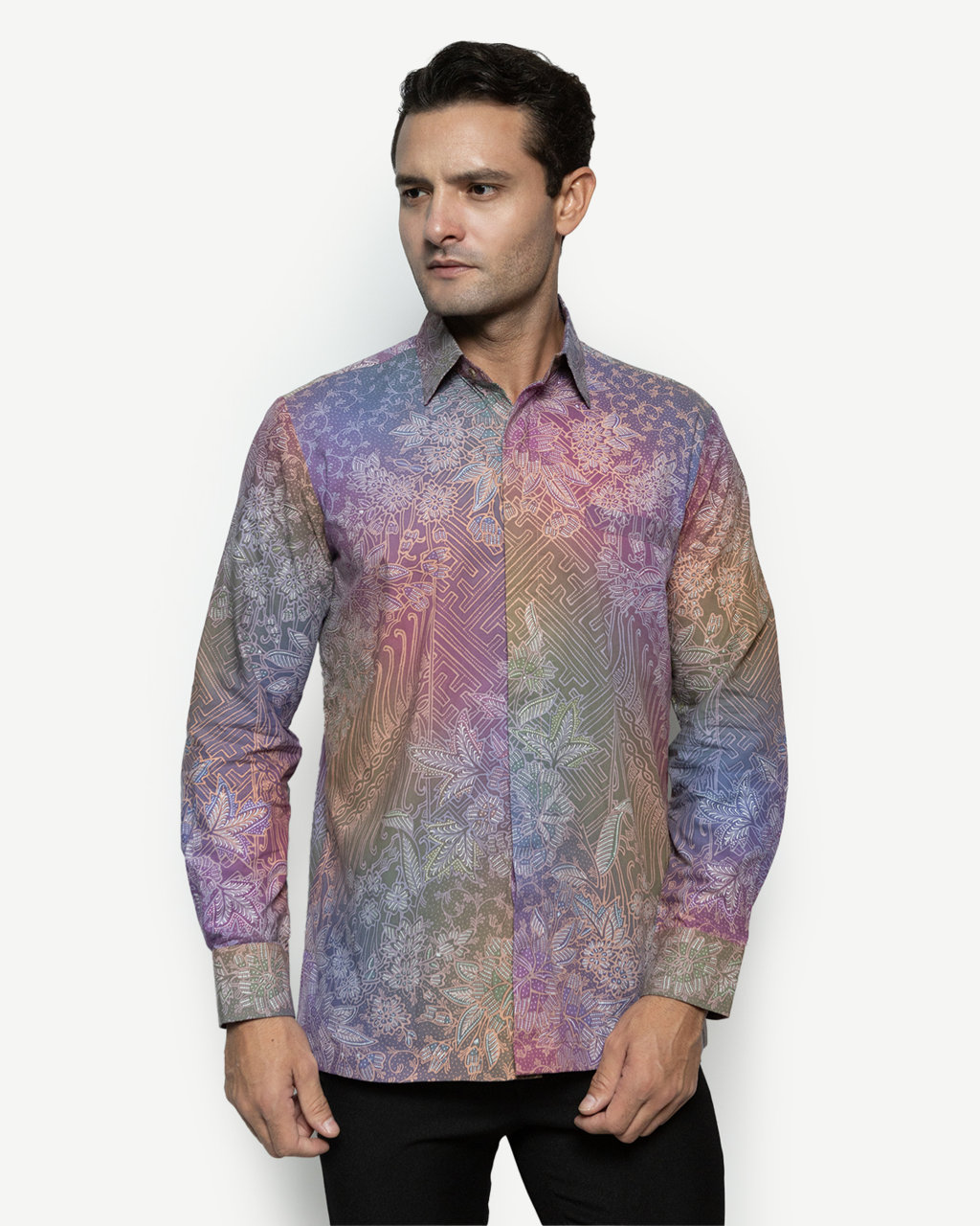 Hand-Drawn Batik Shirt With Junjung Drajat Boket Seling Parang Banji Pattern